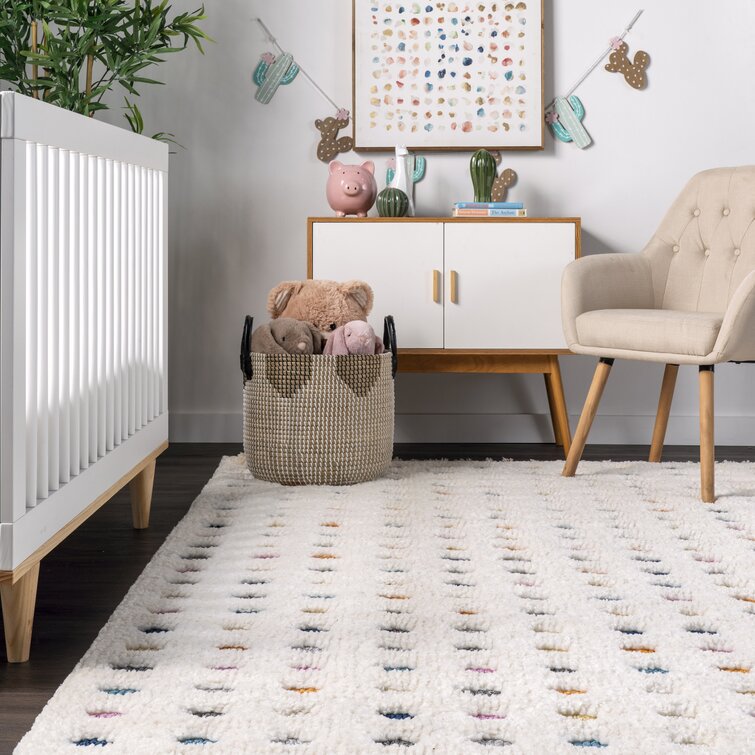 Polka dot hot sale kids rug